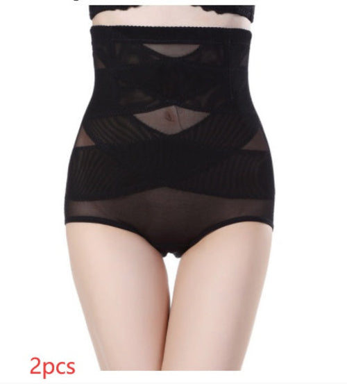postpartum belly shaping pants front view black