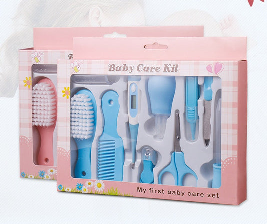 infant care grooming set pink blue
