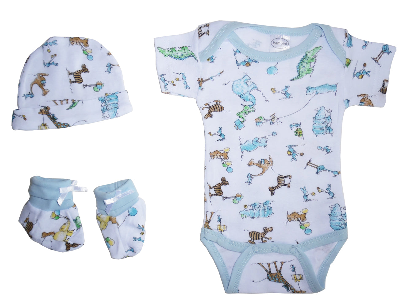 boys baby gift set front view