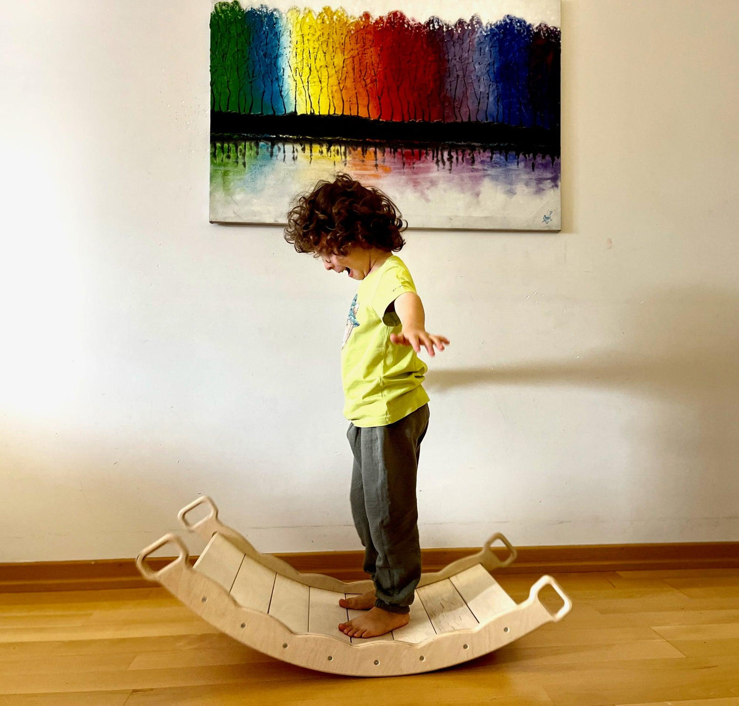 montessori balance board on board
