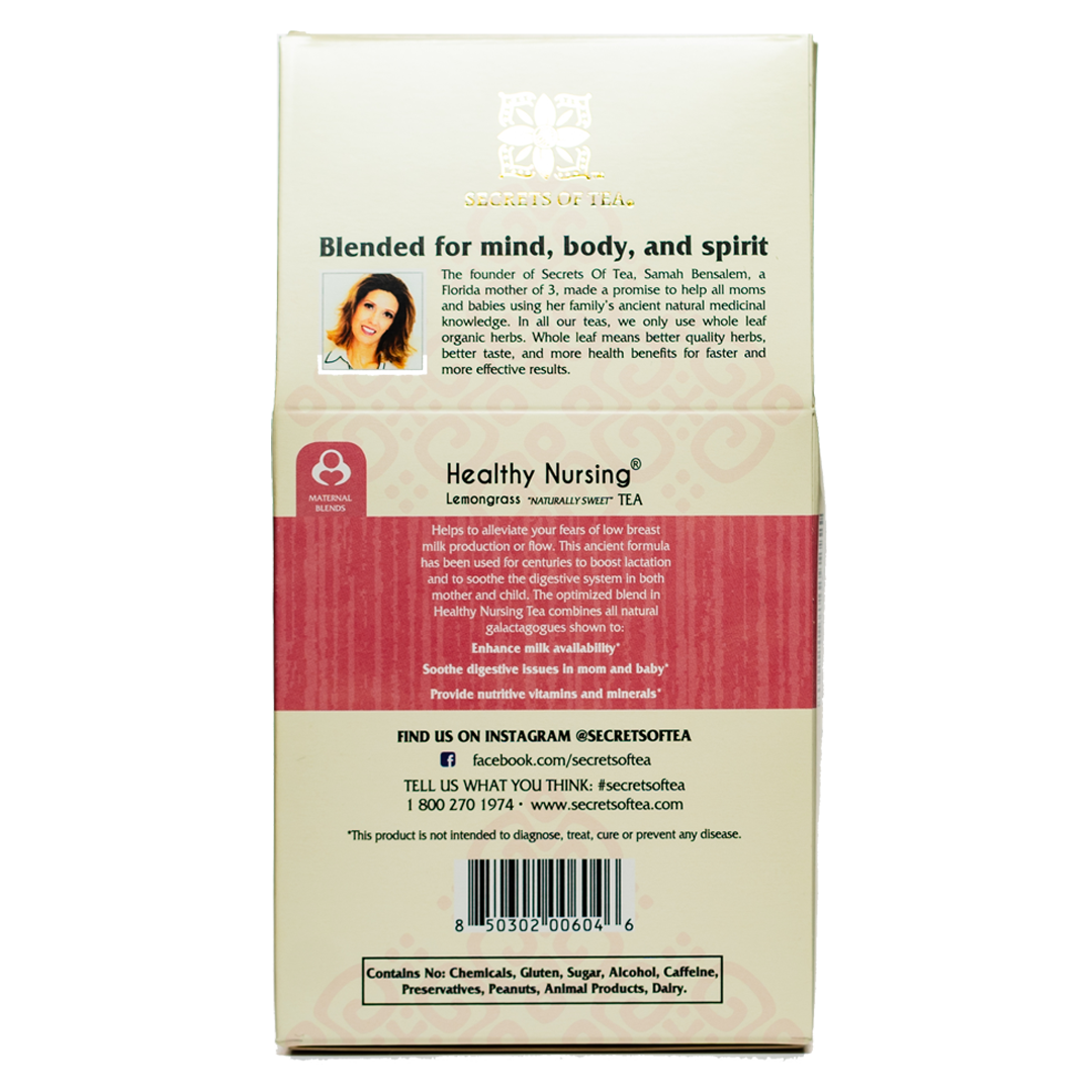 Lemongrass Lactation Tea – USDA Organic Breastfeeding Support Tea for
