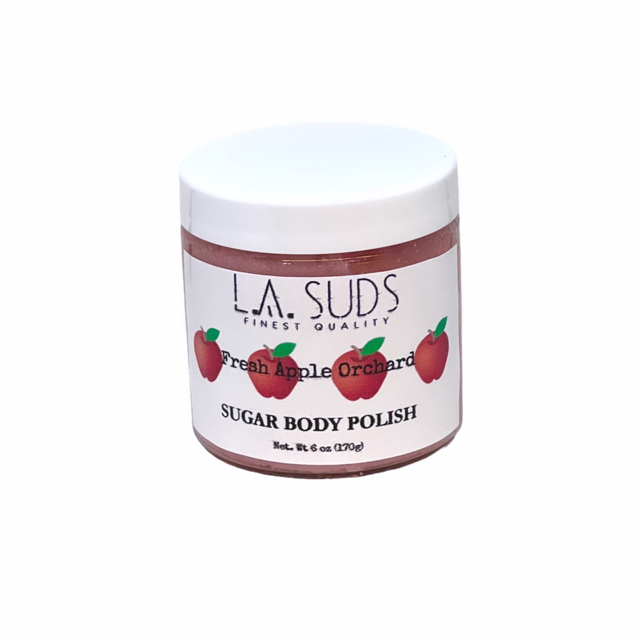 shea butter body sugar scrub front view
