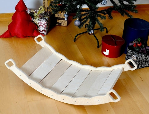 montessori balance board side view